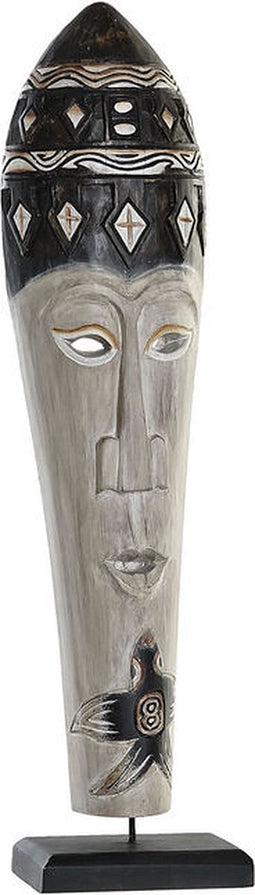 Decoratieve figuren DKD Home Decor Bamboe Ijzer Masker (19 x 10 x 78 cm)