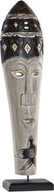 Decoratieve figuren DKD Home Decor Bamboe Ijzer Masker (19 x 10 x 78 cm)
