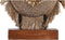 Decoratieve figuren DKD Home Decor Beige Blauw Boeddha Hars Orientaals Jute (19 x 6 x 25 cm) (2 Stuks)
