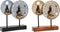 Decoratieve figuren DKD Home Decor Beige Blauw Metaal Boeddha Hars Orientaals (25 x 6,7 x 25,6 cm) (2 Stuks)