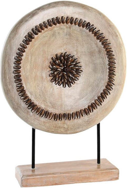 Decoratieve figuren DKD Home Decor Beige Ijzer Cirkels (39 x 12 x 55 cm)