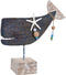 Decoratieve figuren DKD Home Decor Blauw Hars Mangohout (37 x 11 x 39 cm)