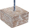 Decoratieve figuren DKD Home Decor Blauw Hars Mangohout (37 x 11 x 39 cm)