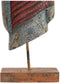 Decoratieve figuren DKD Home Decor Boeddha Ijzer Mangohout Orientaals (18 x 9 x 47 cm) (2 Stuks)