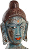 Decoratieve figuren DKD Home Decor Boeddha Ijzer Mangohout Orientaals (18 x 9 x 47 cm) (2 Stuks)