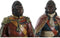 Decoratieve figuren DKD Home Decor Bruin Hars Multicolour Gorilla (14 x 12,5 x 31,5 cm) (2 Stuks)