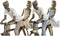 Decoratieve figuren DKD Home Decor Fiets Koper Hars Modern (27 x 9,5 x 23 cm) (2 Stuks)