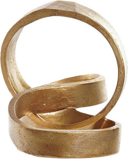 Decoratieve figuren DKD Home Decor Gouden Abstract Hars (24 x 16 x 18 cm)