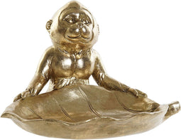 Decoratieve figuren DKD Home Decor Gouden Hars Aap (23 x 20.4 x 14.8 cm)