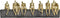Decoratieve figuren DKD Home Decor Gouden Hars Donker grijs Personen Modern (45,3 x 6,8 x 13,7 cm)
