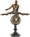 Decoratieve figuren DKD Home Decor Gouden Hars Gymnast Modern (36 x 19 x 46 cm)