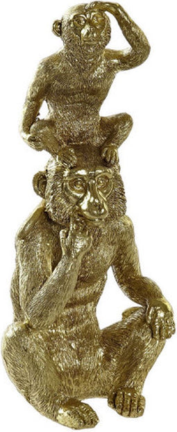 Decoratieve figuren DKD Home Decor Gouden Hars Koloniaal (13,5 x 10 x 30 cm)