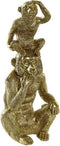 Decoratieve figuren DKD Home Decor Gouden Hars Koloniaal (13,5 x 10 x 30 cm)