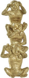 Decoratieve figuren DKD Home Decor Gouden Hars Koloniaal (9 x 7 x 25 cm)