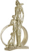 Decoratieve figuren DKD Home Decor Gouden Hars Modern Familie (26 x 14,5 x 39 cm)