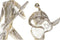 Decoratieve figuren DKD Home Decor Gouden Hars Muzikant/Musicus Traditioneel (21 x 13 x 42 cm) (2 Stuks)