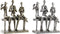 Decoratieve figuren DKD Home Decor Gouden Koper Hars Muzikant/Musicus Modern (18 x 8 x 21 cm) (2 Stuks)