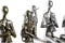 Decoratieve figuren DKD Home Decor Gouden Koper Hars Muzikant/Musicus Modern (18 x 8 x 21 cm) (2 Stuks)