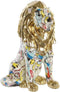 Decoratieve figuren DKD Home Decor Gouden Leeuw Hars Multicolour Modern (21 x 14,5 x 27 cm) (15 x 21 x 27 cm)
