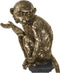 Decoratieve figuren DKD Home Decor Gouden Metaal Hars Koloniaal Aap (32 x 21 x 105 cm)