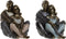Decoratieve figuren DKD Home Decor Hars (12 x 10.5 x 12 cm) (2 pcs)