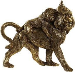 Decoratieve figuren DKD Home Decor Hars Aap (21 x 8.5 x 18.5 cm)