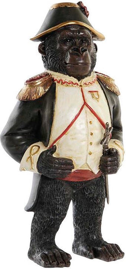 Decoratieve figuren DKD Home Decor Hars Gorilla (16,5 x 12 x 32 cm)