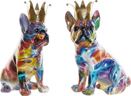 Decoratieve figuren DKD Home Decor Hars Hond (18.5 x 11.5 x 23.5 cm) (2 pcs)