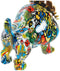 Decoratieve figuren DKD Home Decor Hars Hond (21 x 15.5 x 20.5 cm)
