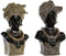 Decoratieve figuren DKD Home Decor Hars Koloniaal Afrikaanse (22 x 15 x 37 cm) (2 Stuks)