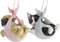Decoratieve figuren DKD Home Decor Hars Multicolour Hond Shabby Chic (18 x 12,5 x 16 cm) (4 Stuks)