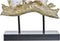 Decoratieve figuren DKD Home Decor Koffer Uilen Zwart Gouden Wit Hars Traditioneel (24 x 9 x 26 cm)