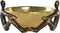 Decoratieve figuren DKD Home Decor Kom Gouden Koper Hars Personen Modern (23 x 20 x 12 cm)