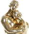 Decoratieve figuren DKD Home Decor Koppel Zwart Gouden Metaal Hars (15,5 x 13,5 x 37,5 cm) (2 Stuks)