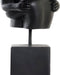 Decoratieve figuren DKD Home Decor Koppel Zwart Gouden Metaal Hars (15,5 x 13,5 x 37,5 cm) (2 Stuks)