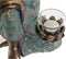 Decoratieve figuren DKD Home Decor Kristal Gouden Boeddha Groen Hars Orientaals (17 x 14,5 x 23,7 cm) (2 Stuks)