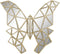 Decoratieve figuren DKD Home Decor Kristal Gouden Hars Vlinder (29,5 x 4 x 28,5 cm)