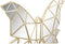 Decoratieve figuren DKD Home Decor Kristal Gouden Hars Vlinder (29,5 x 4 x 28,5 cm)