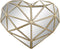Decoratieve figuren DKD Home Decor Kristal Hart Gouden Hars (26 x 5 x 21 cm)