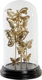 Decoratieve figuren DKD Home Decor Kristal Zwart Gouden Metaal Vlinders (18,5 x 18,5 x 32,5 cm)
