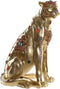 Decoratieve figuren DKD Home Decor Luipaard Hars Koloniaal (25,5 x 17 x 33 cm)