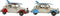 Decoratieve figuren DKD Home Decor Metaal Auto (2 pcs) (27 x 11 x 13 cm)