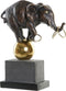 Decoratieve figuren DKD Home Decor Metaal Hars Olifant (31 x 13 x 41 cm)