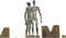 Decoratieve figuren DKD Home Decor Mr & Mrs Ziverachtig Aluminium (51 x 7,5 x 28 cm)