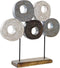 Decoratieve figuren DKD Home Decor Multicolour Ijzer Cirkels (49 x 10 x 47 cm)
