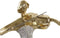 Decoratieve figuren DKD Home Decor Muziek Ballerina Gouden Hars (20 x 12 x 41,5 cm) (3 Stuks)