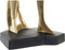 Decoratieve figuren DKD Home Decor Muziek Ballerina Gouden Hars (20 x 12 x 41,5 cm) (3 Stuks)