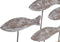 Decoratieve figuren DKD Home Decor Natuurlijk Bruin Wit Ijzer Mangohout Zeeman Vissen (65 x 9 x 31 cm)