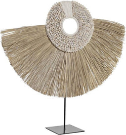 Decoratieve figuren DKD Home Decor Natuurlijk Zwart Ijzer Jute Etnisch (55 x 12 x 53 cm)