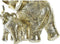 Decoratieve figuren DKD Home Decor Olifant Gouden Hars (17 x 11 x 15 cm)